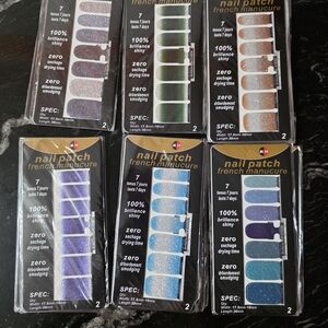 Vibrant Nail Patch French Manicure Set - Multi-Color